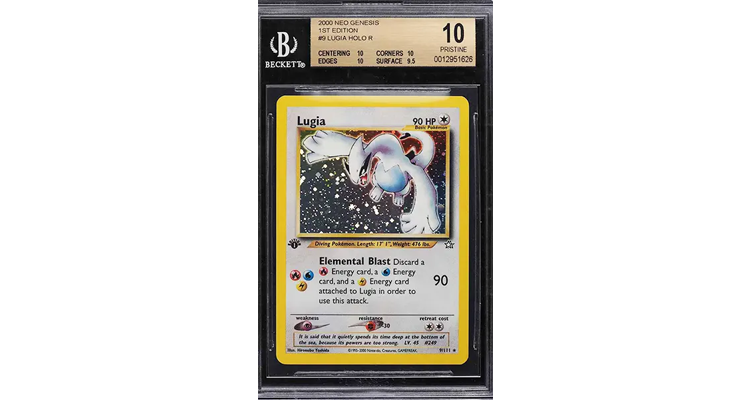 Most Expensive Pokemon Cards - 1st Edition Neo Genesis Lugia
