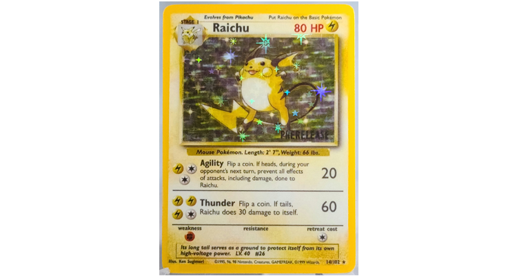 Most Expensive Pokemon Cards - Prerelease Raichu